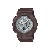 Casio Baby-G Women's Watch - BA-130SW-5ADR silver Dial, Brown Band